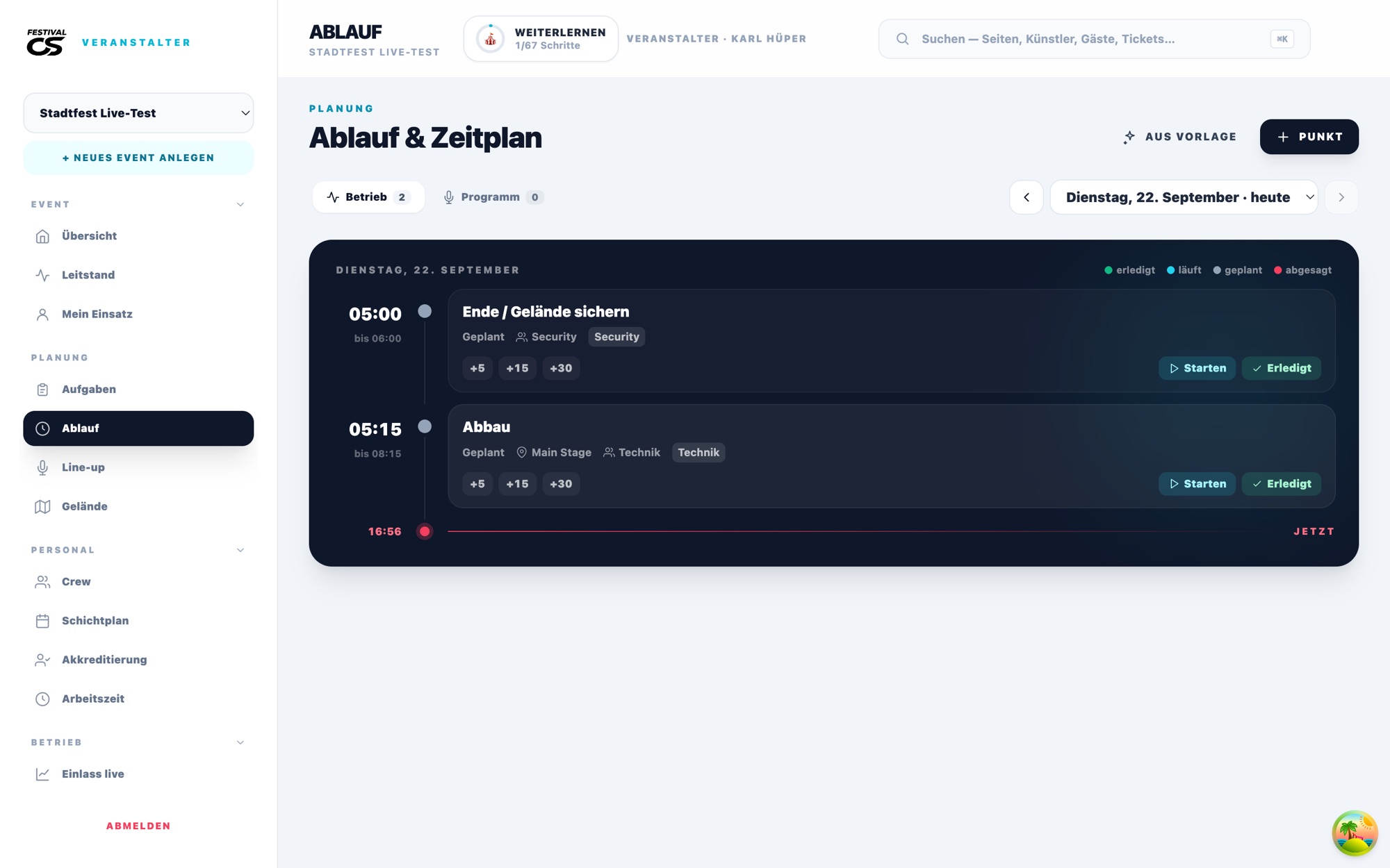 Ablauf